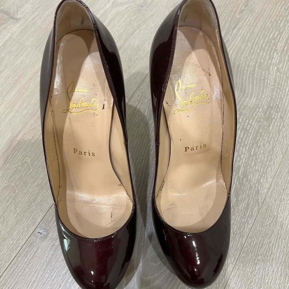 Christian Louboutin “Filter” 140 mm w/ swarovski crystal heel